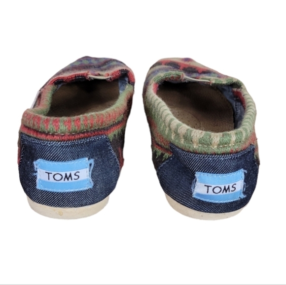 Toms Kilim Aztec Print Espadrille Flats Size 6.5 M - Picture 3 of 4